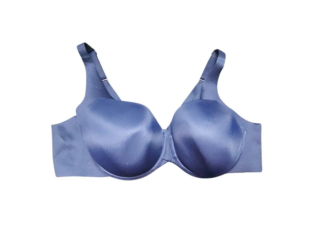 Cacique 46D  Blue Lightly Lined Balconette Underwired Back Closure Bra